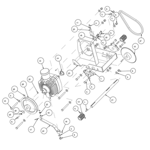 Section 04 Diagram and Parts List for MK-2025SSP 168953 MK Diamond Concrete Saw